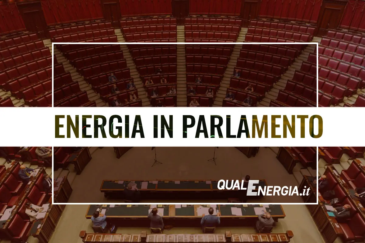 Energia in Parlamento questa settimana: 7-11 settembre 2026