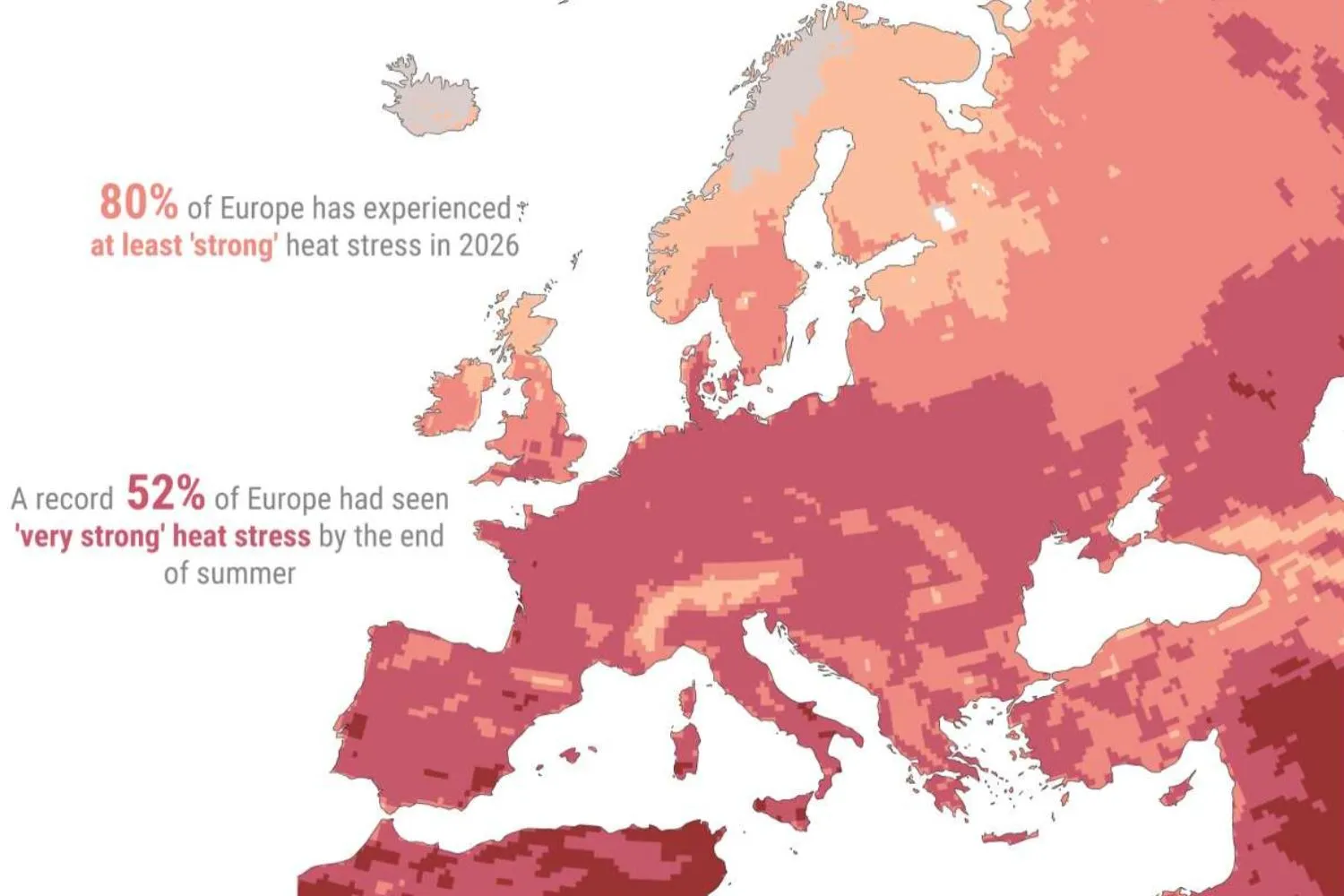 Ora è ufficiale! Nell'Europa occidentale l’estate 2026 è stata la più calda di sempre superando il 2003 (con una media di 21,7 gradi)